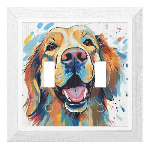 Golden Retriever - Cubierta Decorativa Para Interruptor De L