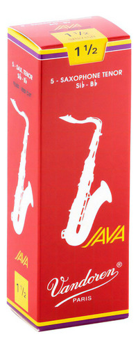 Palheta Vandoren Java Red Cut para saxofone tenor