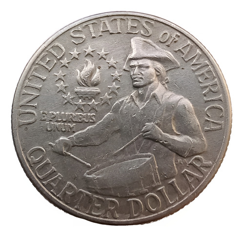 Moneda Conmemorativa 200 Años Libertad, 1/4 De Dolar, 1976 (Usado)