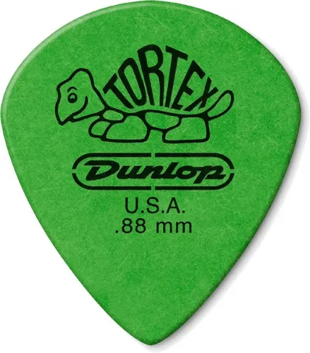 Palhetas Jim Dunlop Tortex Jazz III XL 0.88mm 12 Unidades Verde