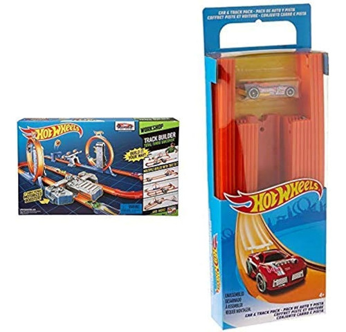 Hot Wheels Track Builder Total Turbo Takeover Track Set [exc