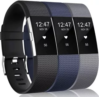 Correa Fitbit Charge 2 / Talla Large Color Negro