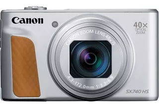 Câmera Canon Powershot Sx740 Hs Prata Zoom 40x 20.3mp