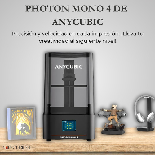 Impresora 3d Anycubic De Resina Photon Mono 4 Resolución 10k