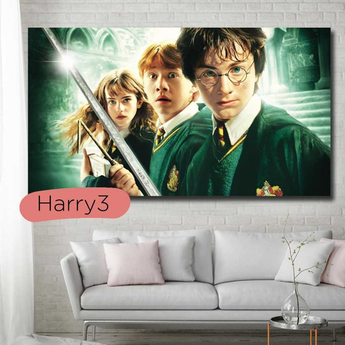 Imagen 2 de 10 de Cuadros Harry Potter 120x70 Varios Diseños Tela Canvas