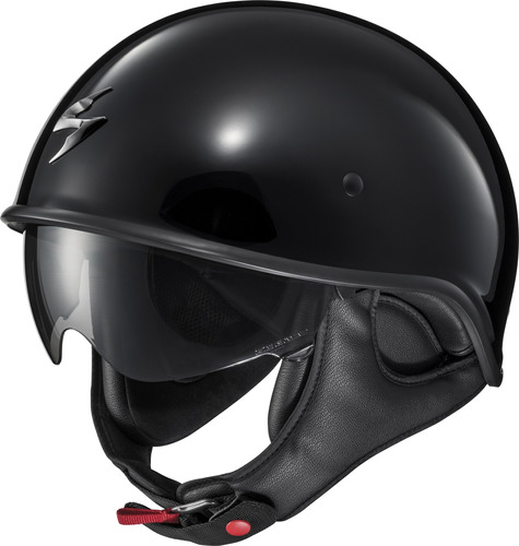 Casco Scorpion Exo Exo-c90 Open-face Negro Brilloso