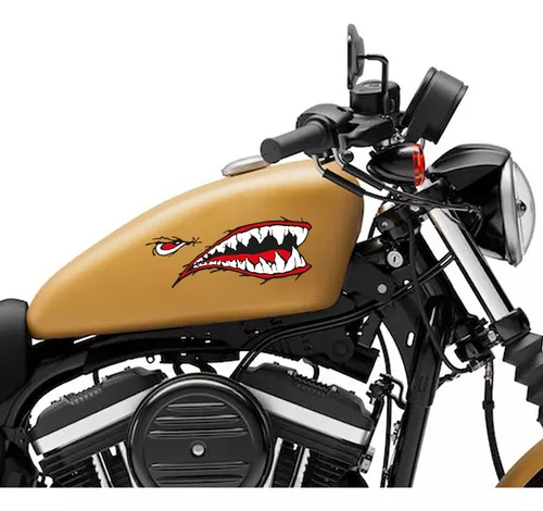 Vinilo para motocicleta de tiburón - TenVinilo