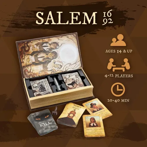 Juego De Mesa Facade Games Salem 1692 Caza De Brujas 4-12 Jo