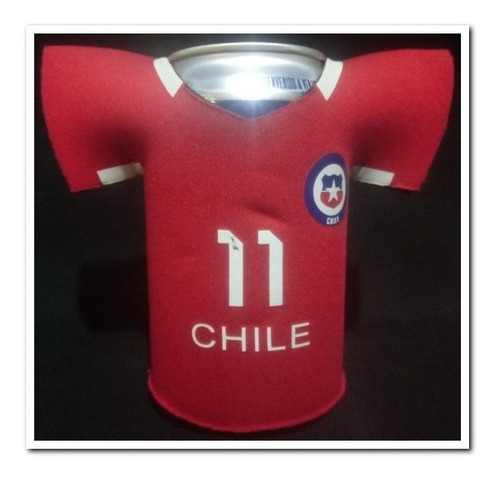 Lata Becker Sellada + Porta Camiseta Chile, Mundial 2014 