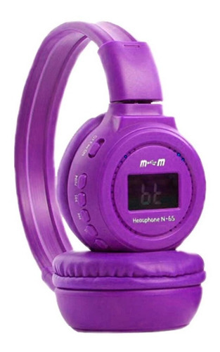 Diadema N65 Bluetooth Color Violeta