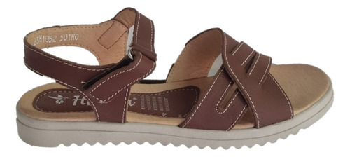 Sandalia Hannia 1052 De Piel Para Dama