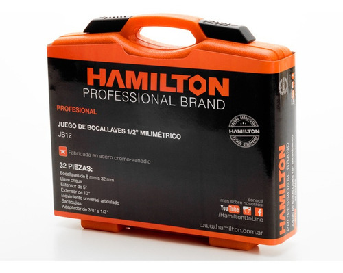 Juego De Bocallaves Hamilton 32 Piezas Garantía De Por Vida