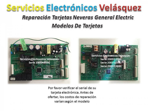 (reparacion) Tarjeta Nevera Ge Profile Artica 200d6221g015