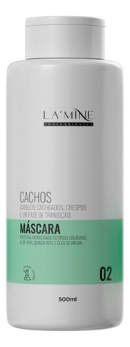 Kit Máscara + Leave-in Cachos Cabelos Cacheados Lamine 500ml