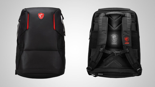 Imagen 2 de 10 de Mochila Para Notebook Hasta 17,3 PuLG Msi Gamer Original
