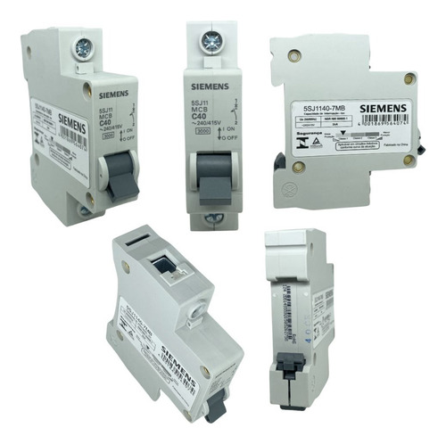 Disjuntor Unipolar Curva C 40a/50a 5sj1 Siemens