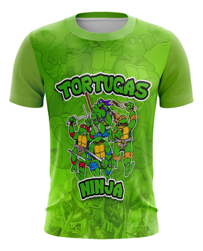 Playera Sublimada Tortugas Ninja Infantil