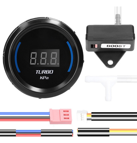 Medidor Digital Turbo Boost De 52 Mm Con Pantalla Led Para C