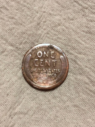 Wheat Penny 1953s Golpeó Sobre? Struck Thru?? Grease Error. (Usado)