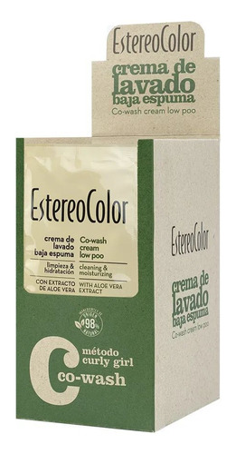 Crema De Lavado Estereocolor Método Curly 50g X10u