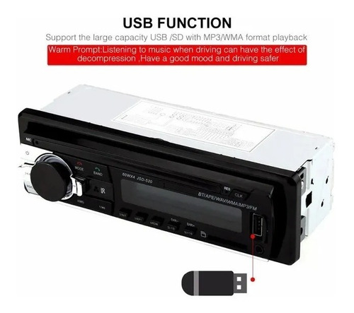 Reproductor Para Carro 1 Din Bt - Usb - Micro Sd - Aux