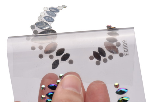 Pegatinas Face Face Crystal Gem Festival Stones Disfraces