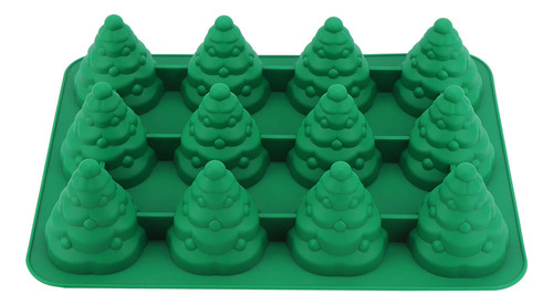 Molde De Silicona Con 12 Orificios Para Tartas De Árbol De N