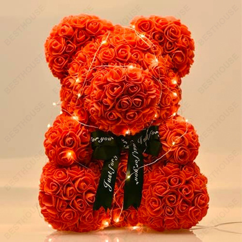 Rosas Artificiales, Ositos Peluche, Regalos Para El Día D