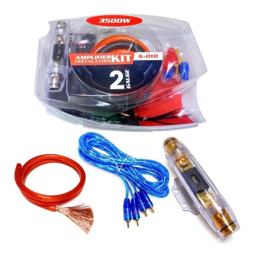 Kit Cables Potencia Blauline K010 2 Gauge Hasta 3500w