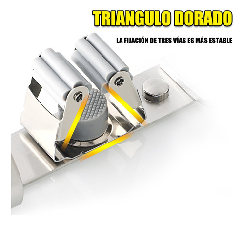 Soporte Para Escoba De Acero Inoxidable Gancho Resistente