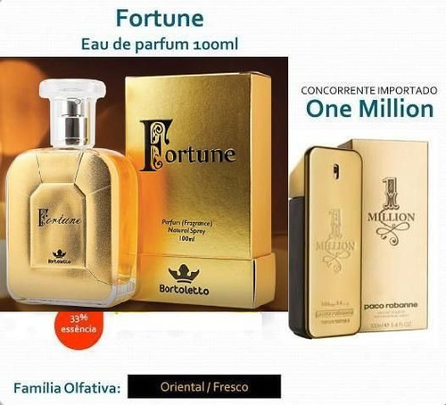 Fortune Perfume Masculino Bortoletto - Eau De Parfum 100ml