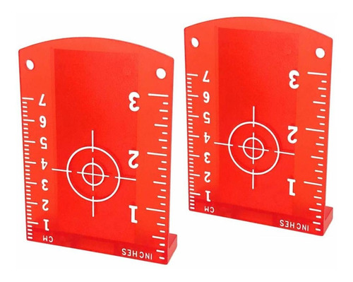 Laser Targets 2 Placa Suelo Magnetico Para Nivel Rojo