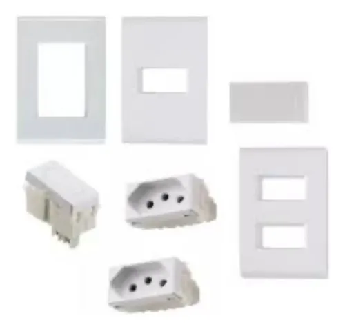 Kit C/ Placas 4x2 E 4x4 E Modulos Tramontina Liz | MercadoLivre