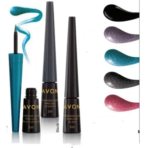 Avon Delineador Liquido - Impacto Y Color En Tu Mirada Tati Color Turquesa Bright Turquoise 103614 Efecto Glitter