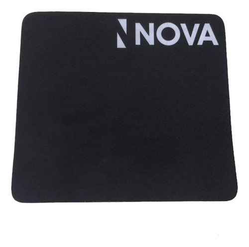 Pad Mouse Nova Rectangular - Black Con Logo 