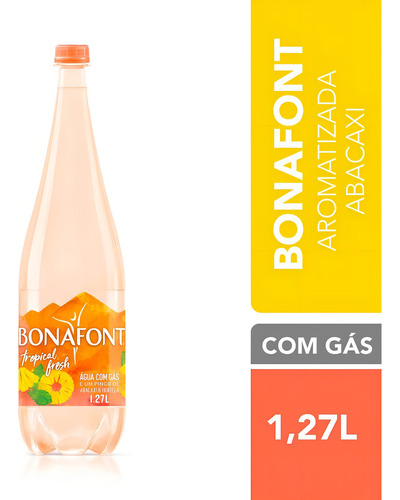 Água com Gás Saborizada Abacaxi com Hortelã Bonafont 1,270 Litro
