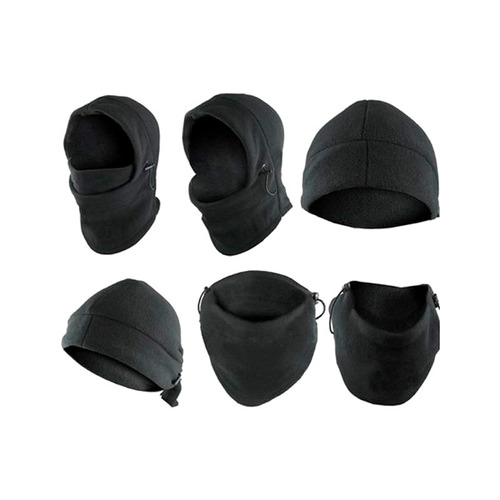 Balaclava 6 En 1 Negro Mascara Termica Ajustable Gorro