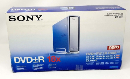 Grabador De Dvd Externo Sony Drx-830u Nuevo En Caja!!!