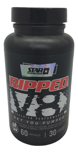Ripped V8 60 Cap Star Nutrition Quemador S/tacc