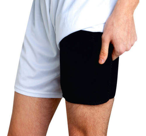 Imagem 5 de 5 de Coxal Ajustável Em Neoprene Coxa Coxeira Alivia Dor Reforçad