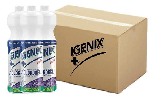 Igenix Limpiador Clorogel 900 Ml Pack 10 Unidades