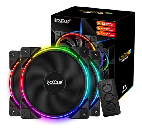 Pccooler 120mm Ventilador Moonlight Series, Pc-3m120 Rgb Led