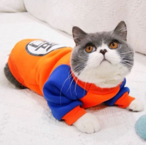 Ropa Saco Dragon Ball Z Goku Perro Gato Mascota | Cuotas sin interés