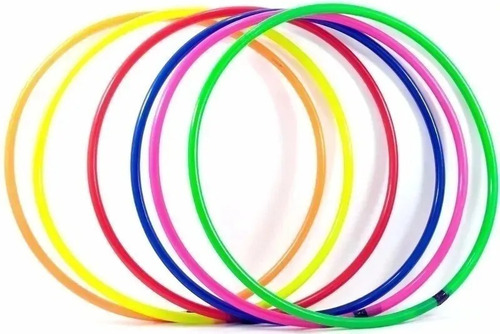 Imagen 2 de 6 de Aro Hula Hula X 1unidad 60 Cm Juegos Ejercicios Baile