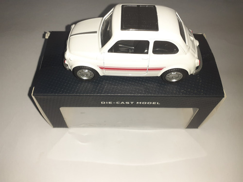 Miniatura 1:32 Fiat 500 1965 Novo Mcs Model Rara. Branco Perolizado