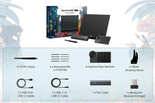Tableta Grafica Xp-pen Deco Pro Mw 2da Gen. Wireless - 8192