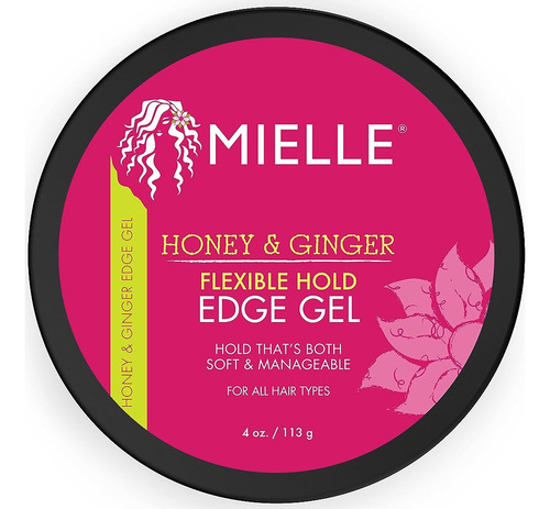 Mielle Organics Honey & Ginger Flexible Hold Edge Gel, 4 Onz