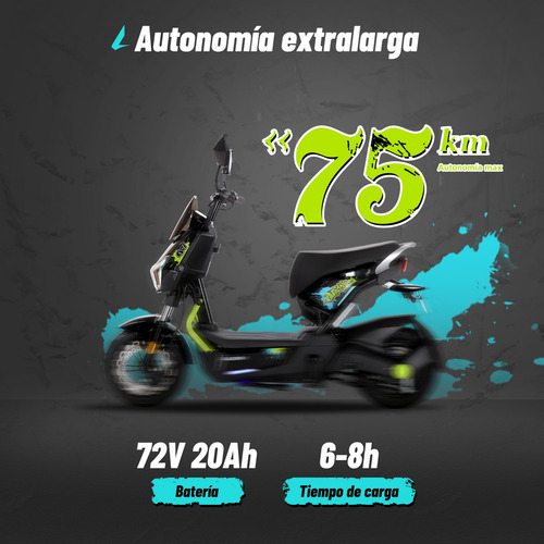 Alessia E-bikes Bicicleta Eléctrica A01 Hunter Con Caja 800w Verde