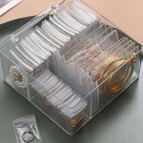 Joyero De Viaje Estuche Transparente Para Joyas Organizador