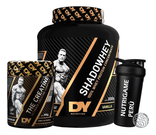 Pack Proteina Shadow Whey 2kg + Creatina 300gr Dorian Yates Sabor Vainilla